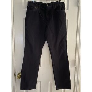 J Crew Men's 33x32 Bleeker Black Corduroy Men's Straight Leg Pants EUC